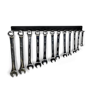 Wrench Rack 12pc - Garage Organization, Workbench Accessories, Shop Tool Storage, Christmas Gift for Him