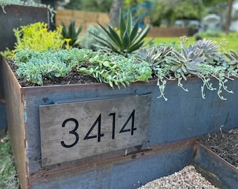 Pemberton Modern House Numbers - Custom Number Sign, Metal House Numbers, Modern House Numbers Plaque, Address Numbers, House Warming Gift