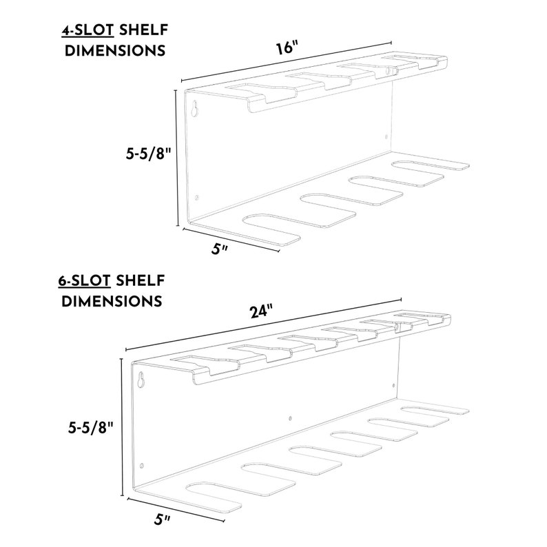 Dewalt 20V Drill and Battery Shelf w 4 or 6 Slots - Cordless Drill Organizer, Power Tool Holder, Garage Organization, Father's Day Gift Bild 9