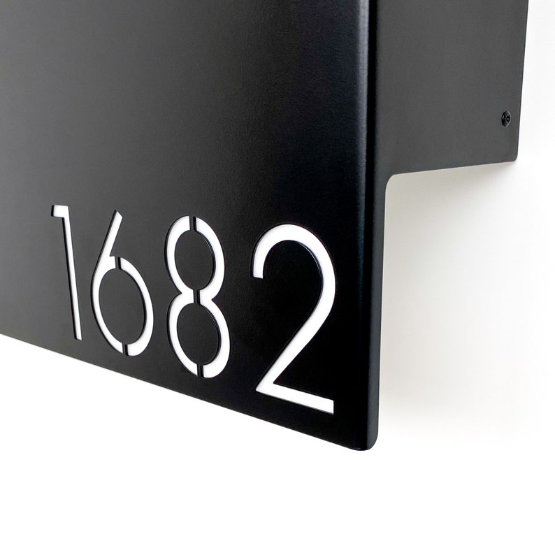 Painted Andover Modern Mailbox - Mid Century Modern Custom Mailbox ...