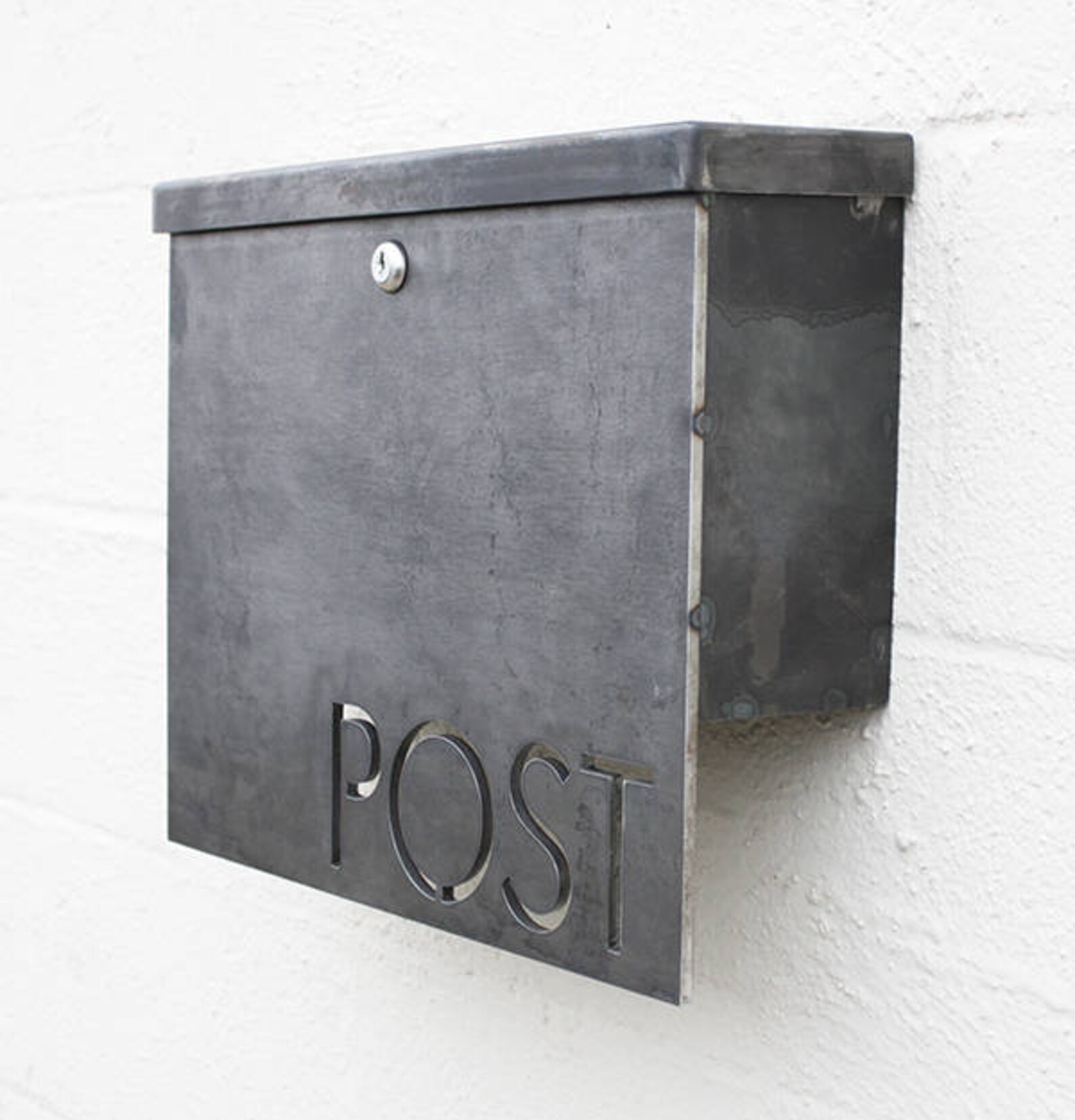 The Gibson Mailbox Classic Steel Modern Metal Letter Box Etsy