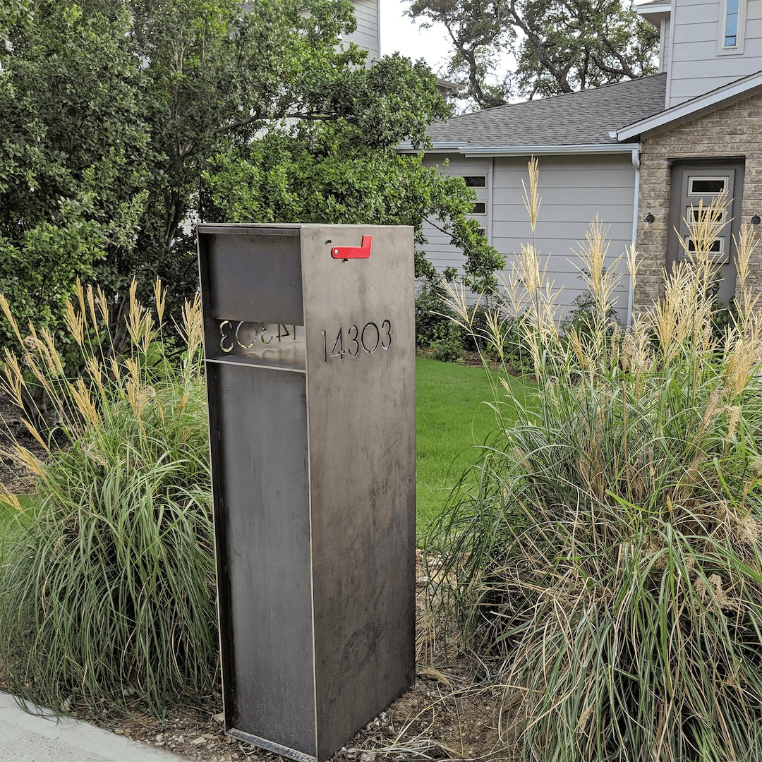 Overland Modern Mailbox ALL Steel Custom Mid Century Modern Curbside