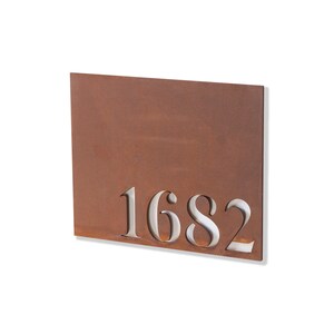 Bouldin Modern House Numbers - Custom Number Sign, Metal House Numbers ...