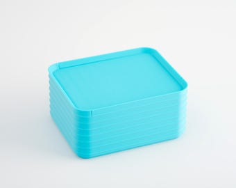 Minimalist Organization | Modern Storage Box | Rib Series Small Box – Turquoise Color