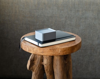 Minimalist Storage Box | Desk Organization | Rib Series Small Box – Silver Color