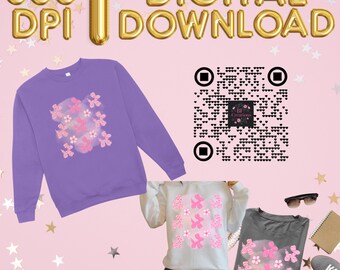 Descarga digital PNG de perro con globo de San Valentín