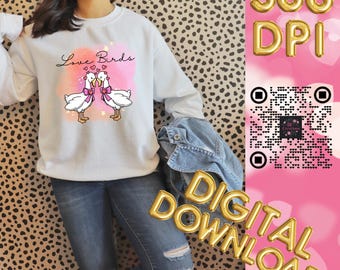 Pájaros del amor, ganso PNG