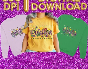 Descarga digital PNG de Mardigras de Luisiana