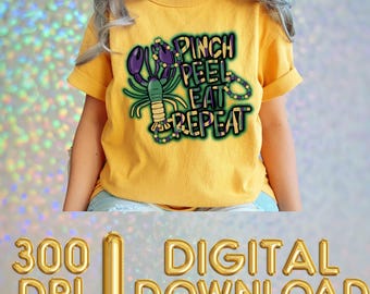 Descarga digital PNG de pelar, comer y repetir