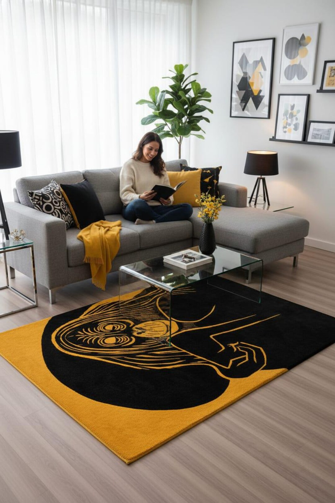 Modern Abstract Rug for Kids – Cozy & Creative Floor Rugs - Etsy
