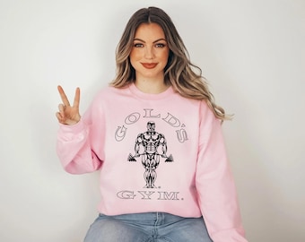 Camiseta retro vintage de Gold's Gym de los años 90, sudadera con gráfico de entrenamiento de Gold's Gym, sudadera con capucha para gimnasio
