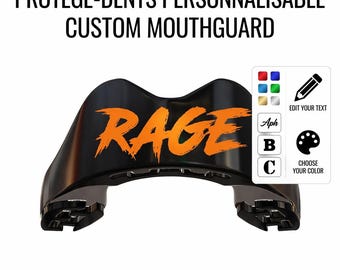 Individueller Mundschutz | Boxen, MMA, Rugby | Personalisierung mit Name oder Logo | Personalisierbar