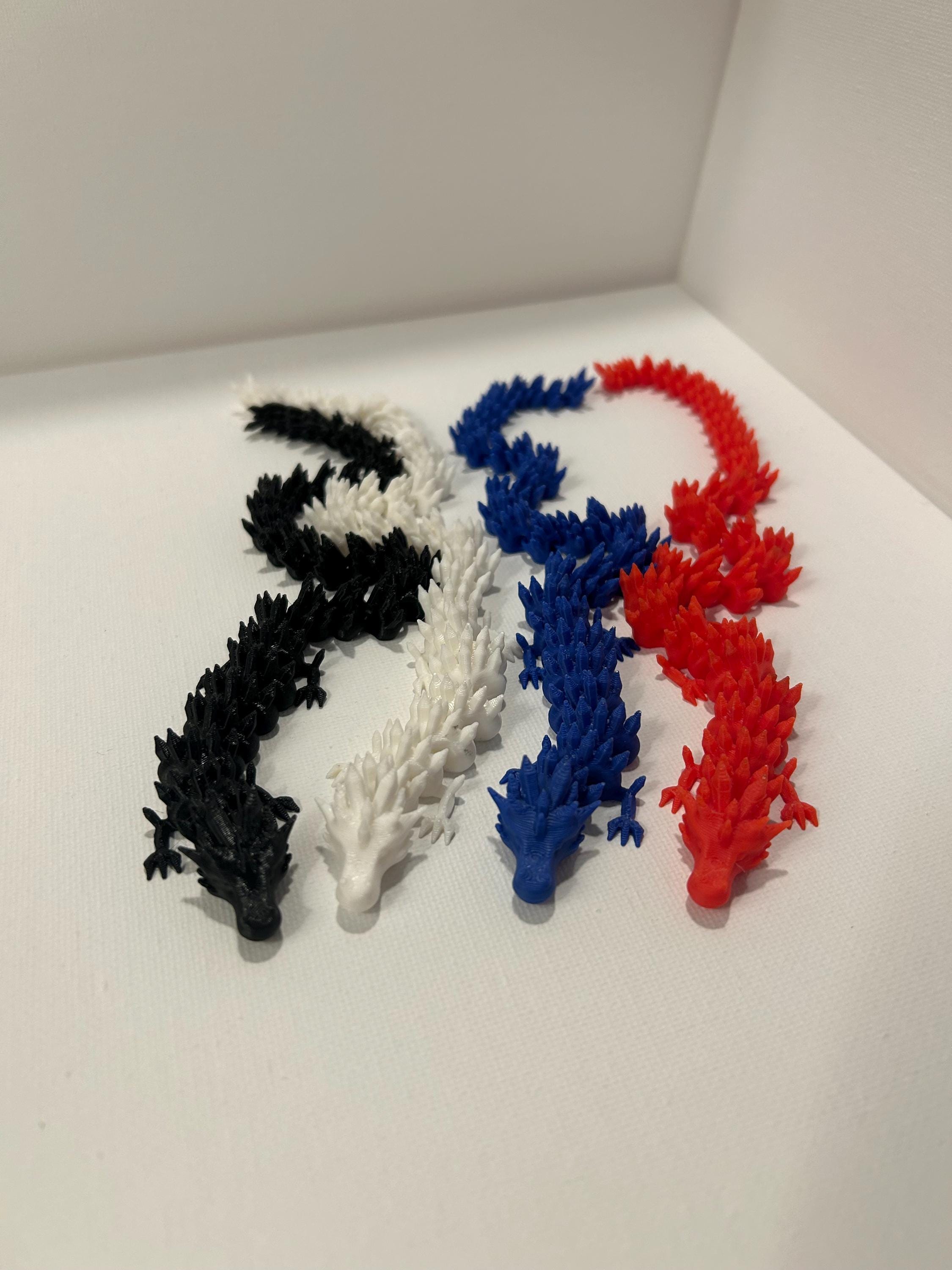 3D Articulated Snake Fidget Toy - Etsy