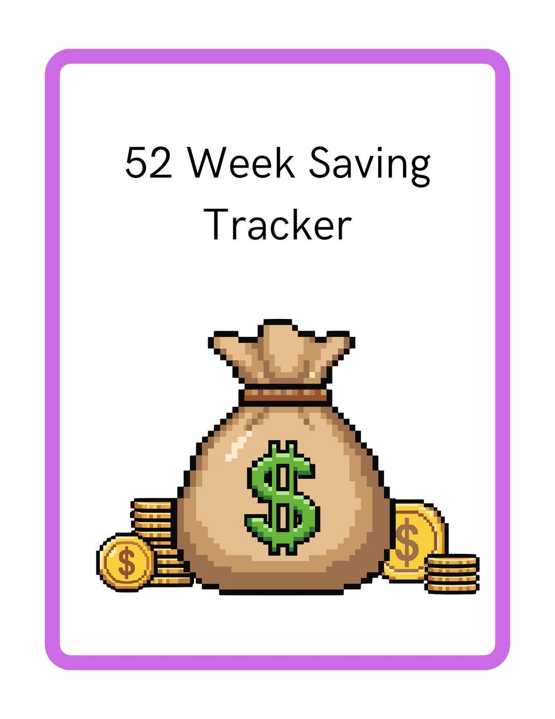 Save 33 52 Week Saving Planner Digital or Printable - Etsy