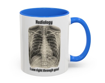 Taza de radiología / Te veo a través de ti, apta para lavavajillas y microondas