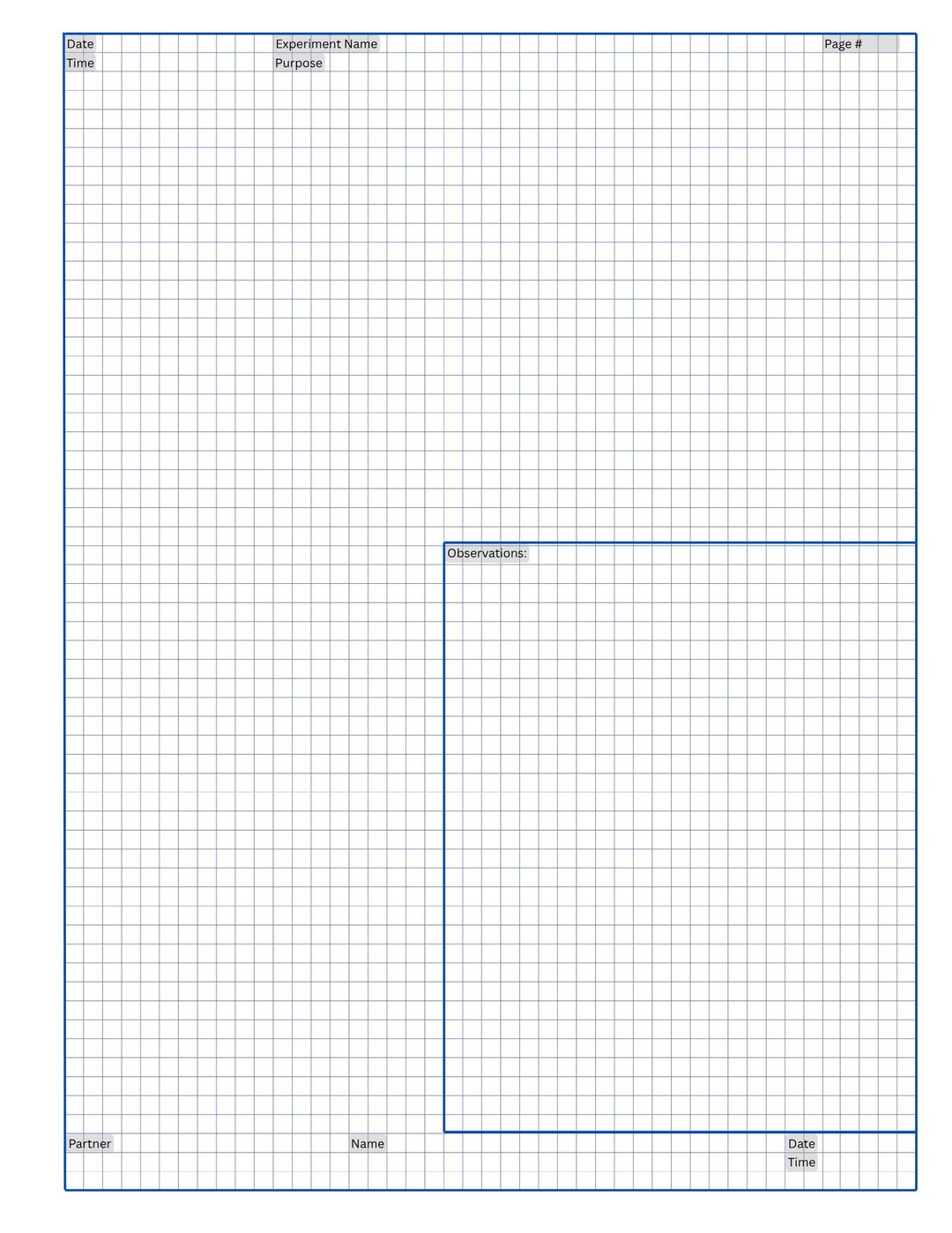 Chemistry Lab Notebook Rpint Grid Chemistry Notebook PDF Lab Notes & Science Study Journal Instant ...