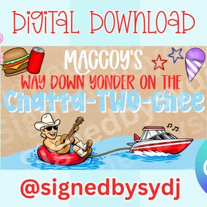 Plantilla/descarga digital para pancarta de cumpleaños de ChattaTWOchee