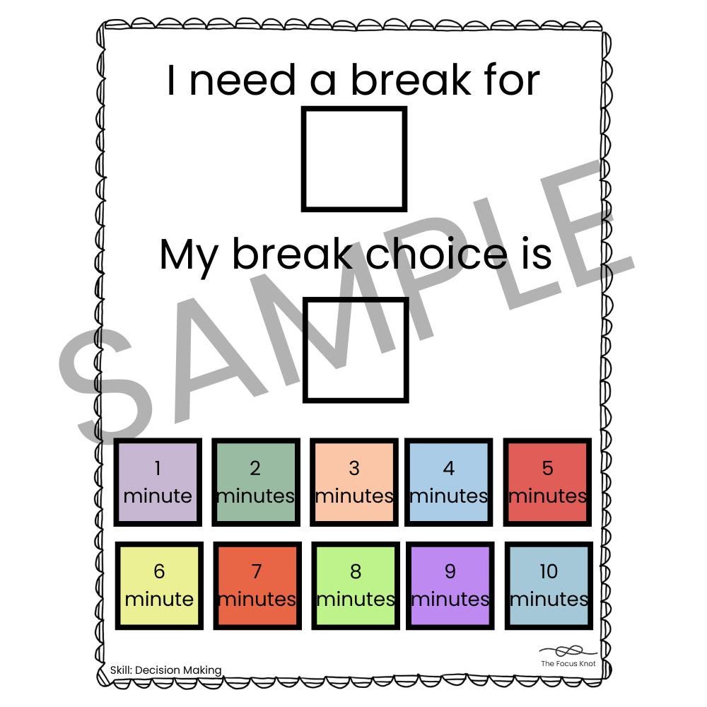 First Next Then Visual Schedule | Executive Function Visual Supports ...