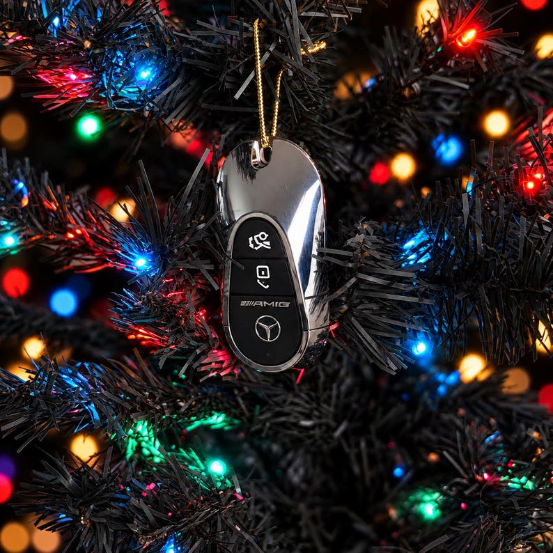 Mercedes AMG Key Fob Christmas Ornament, Luxury Car Tree Decoration ...