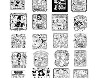 Snarky Retro Christmas SVG Bundle | 20 Holiday Designs (Digital Download)