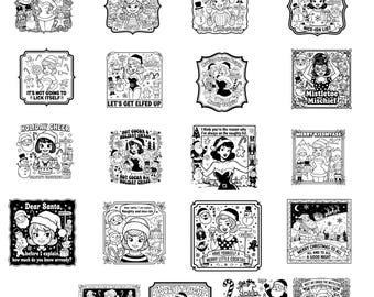 Retro Christmas SVG Bundle | Snarky Holiday Designs (svg, png, pdf, jpg)