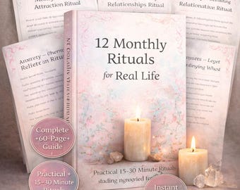 Manual de Rituales de 12 Meses: Ansiedad, Agotamiento, Dinero, Amor (Descargar PDF)
