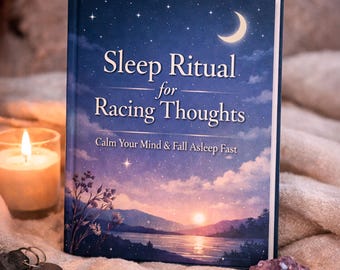 Ritual para dormir melhor e acalmar pensamentos acelerados | Guia para uma mente tranquila e um sono melhor, PDF disponível instantaneamente