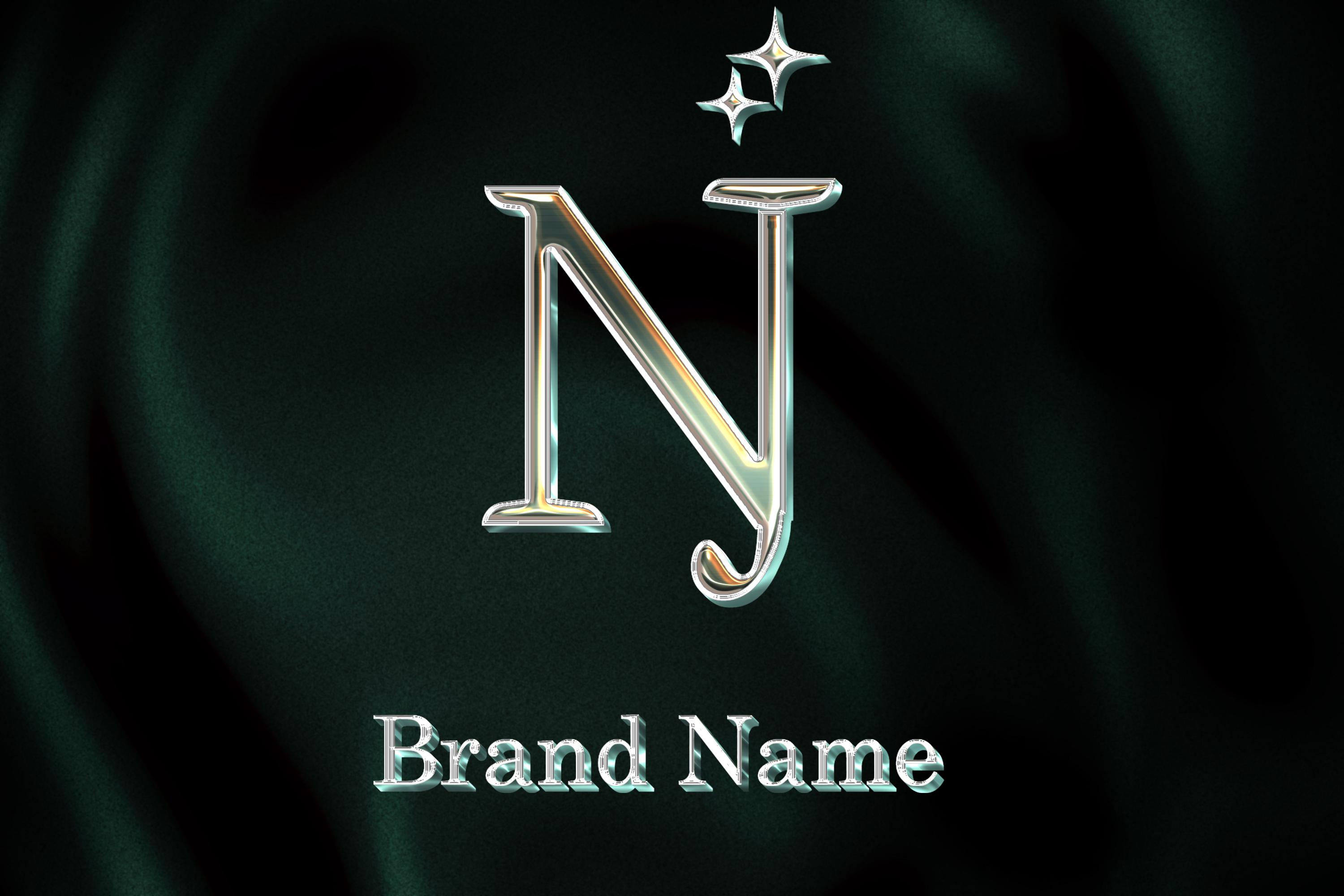 NJ Initial Logo | Elegant Monogram Design | Luxury Premade Logo ...