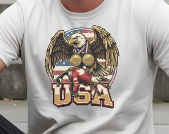 Comfort Colors USA Hockey Champions 2026 Shirt, Funny Eagle Hockey Tee, USA Hockey Gift, Unisex Ice Hockey Shirt, 2026 Champions