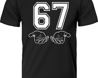 6 7 Meme Shirt, Six Seven with Hands Funny Viral Shirt Generation Z 67 Social Media T-Shirt