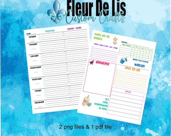 Printable Weekly Colorful / Sarcastic Calendar
