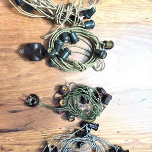 Cable para luces navideñas C6 – Cable recubierto de tela con enchufe – Luces no incluidas