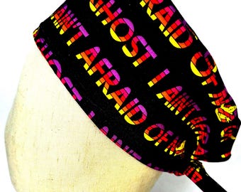 80s Movie Tie Back Scrub Hat.  Custom Surgical Cap.