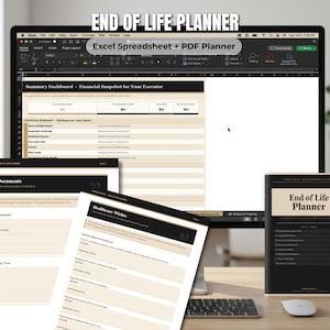 End Of Life Planner for Estate Planning PDF and Spreadsheet