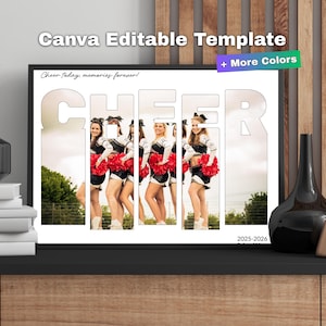 Cheer Photo Collage Vorlage: Cheerleader Bild Digital Printable