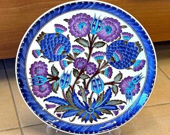 Handmade Tile (Çini) Damascene work (Şam İşi)