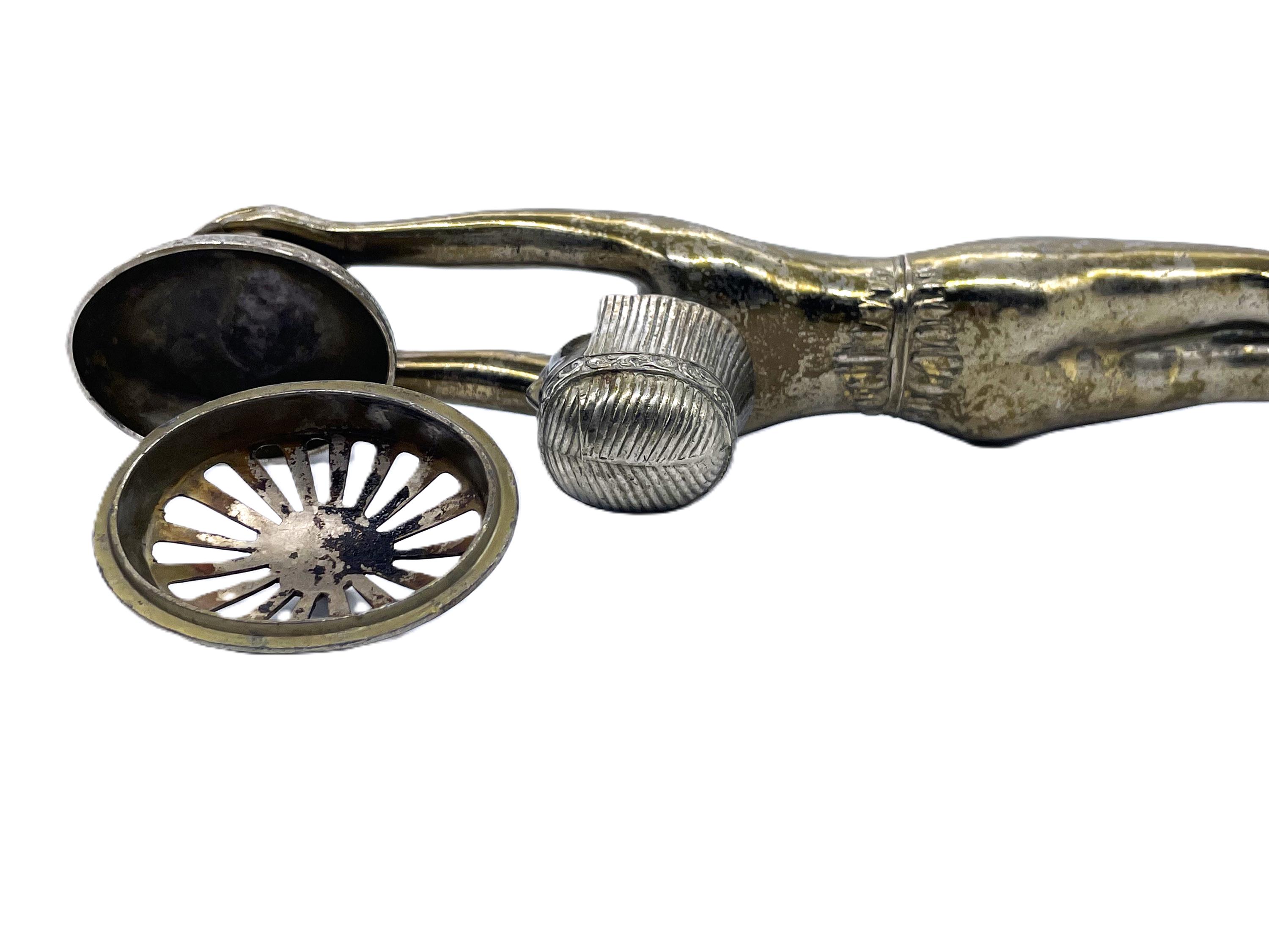 Egyptian Revival Brass Incense Burner: 1920s Goddess, Made in