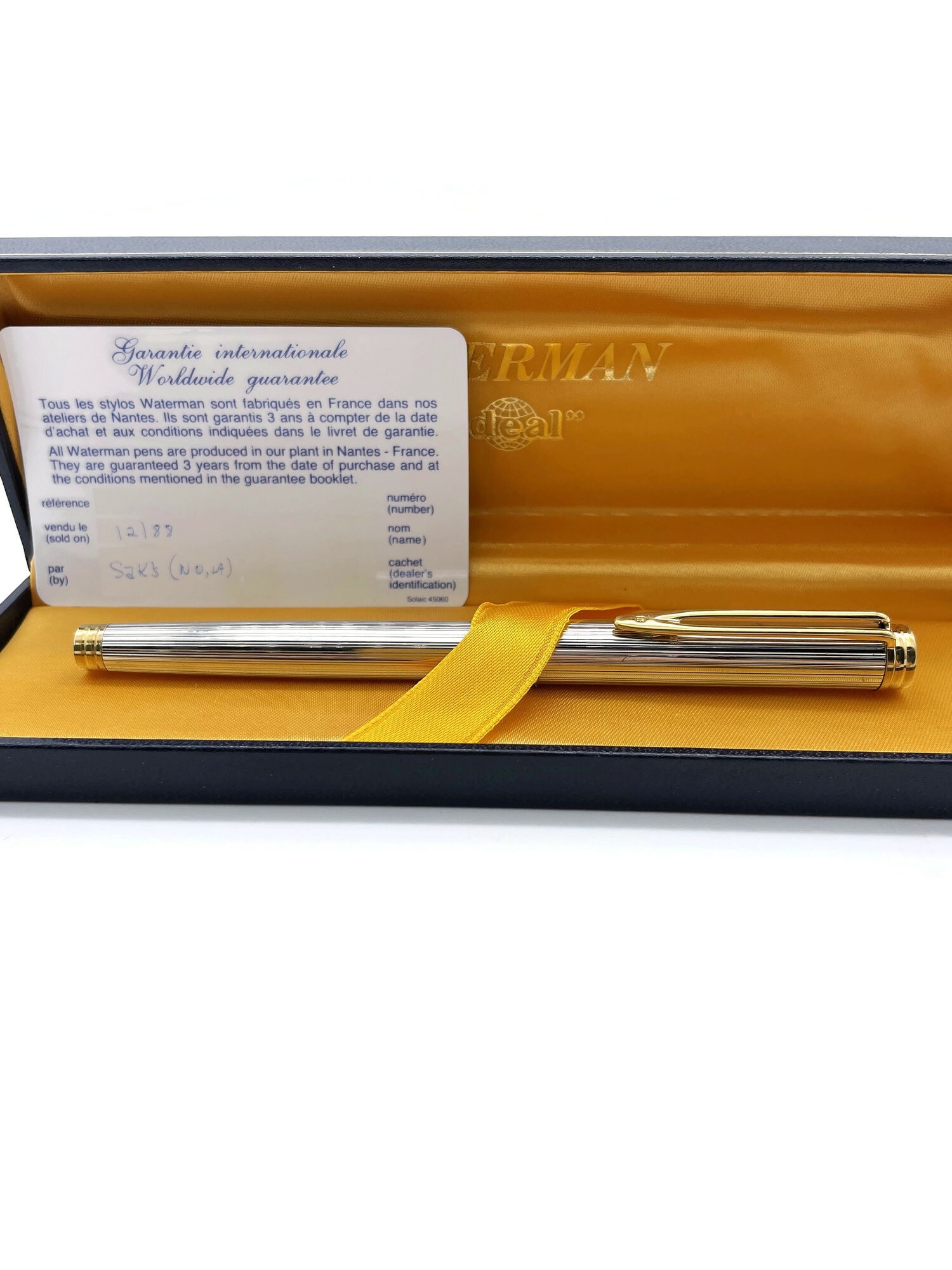 Waterman IDEAL 万年筆 18Kゴールド Vintage Waterman Ideal 18K Gold Nib Fountain and Ballpoint