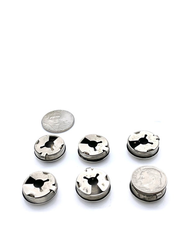 Kokopelli Design Silver Button Cover, American, 1… - image 2
