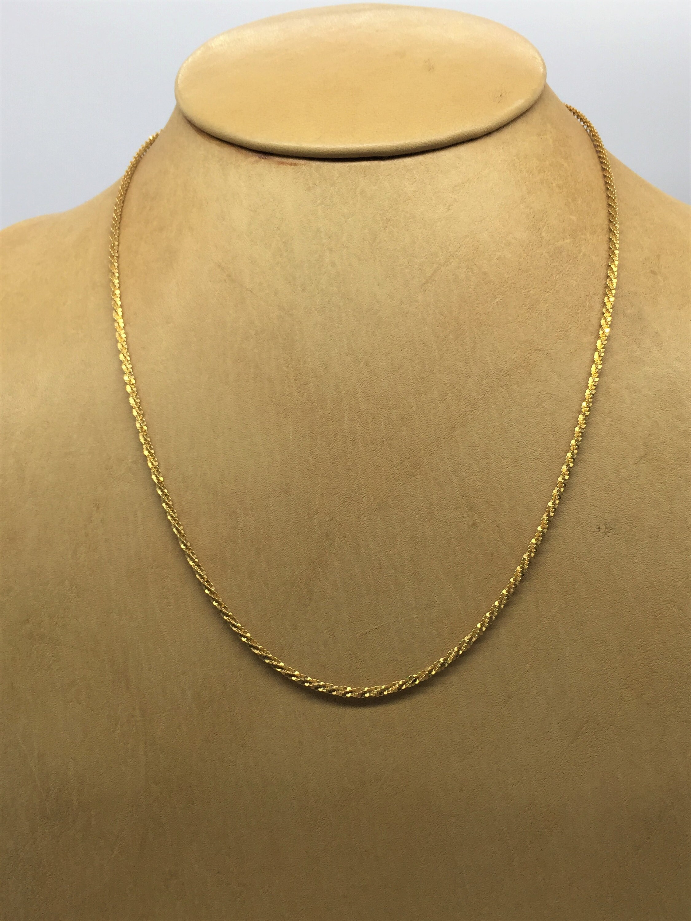 Yellow Gold Chain Necklace 14 Karat 