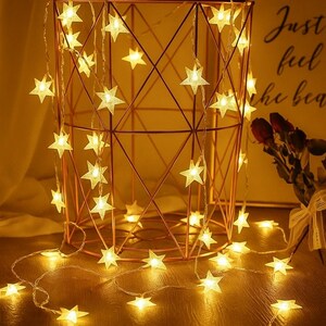 LED Star String Lights – Outdoor and Indoor Fairy Garland Lights for Home, Wedding, Bedroom, Garden, Party & Christmas Decorations