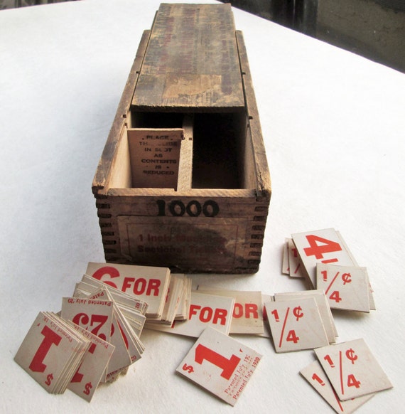 Hopp Press Inc Vintage Box with Midget Sectional Tickets Patented 1920's Chelsea NYC