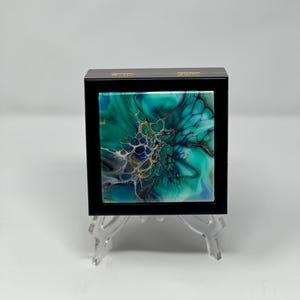 Acrylic Tile Painting - Custom Wood Box