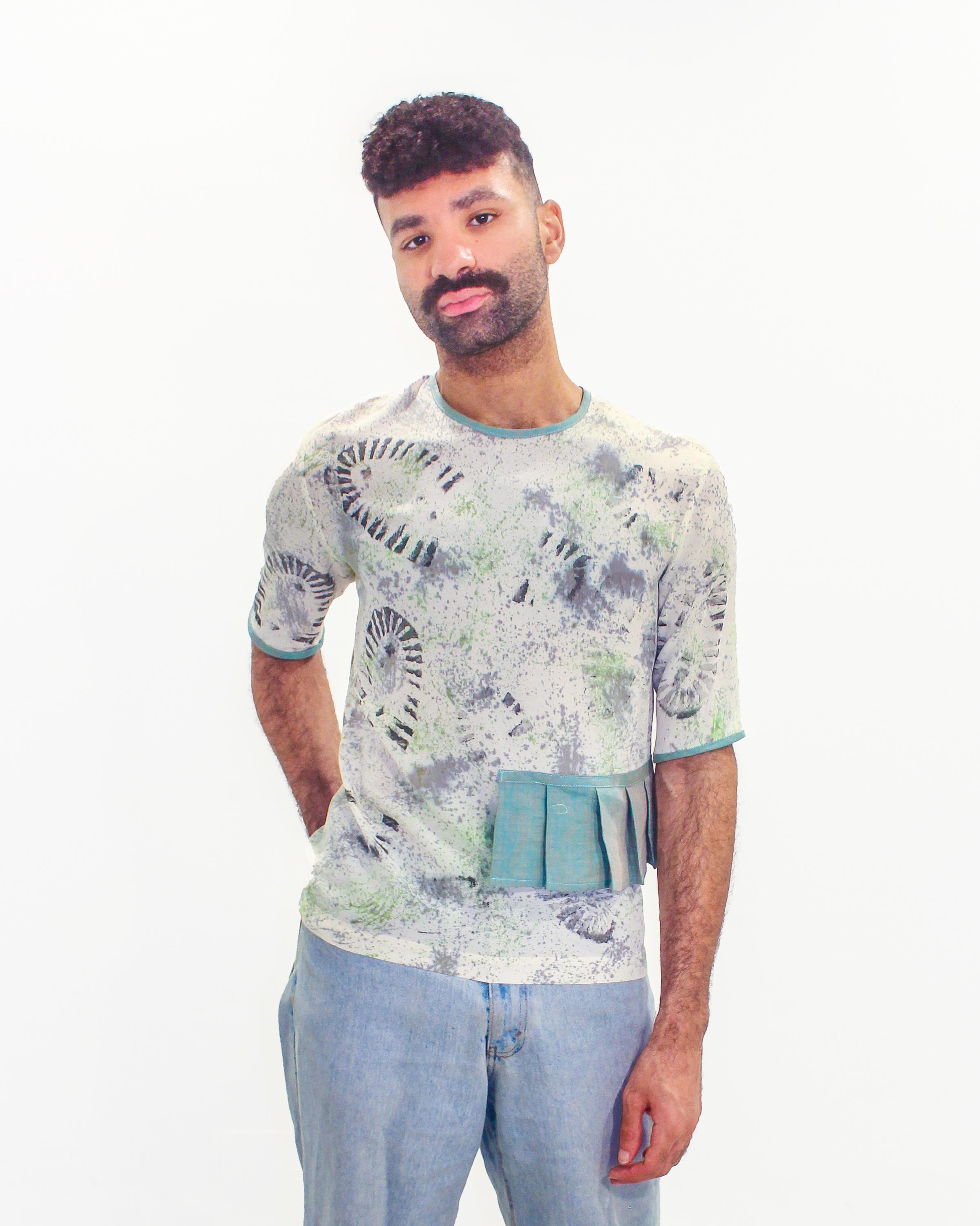 Hand Painted Silk Tshirt - Etsy
