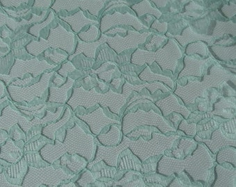 Minty Green Lace table runner 14" x 72" - On Sale