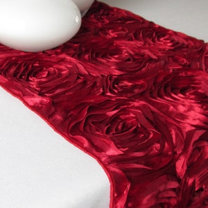 Satin Rosette Table Runner - SELECT A SIZE