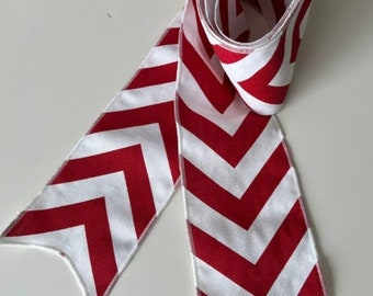 Red and white ribbon