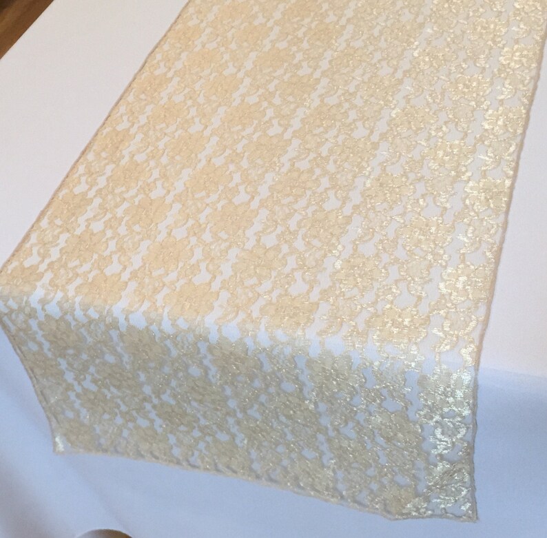 Gold Lace Table Runner Gold Wedding Table Runner 14 Etsy
