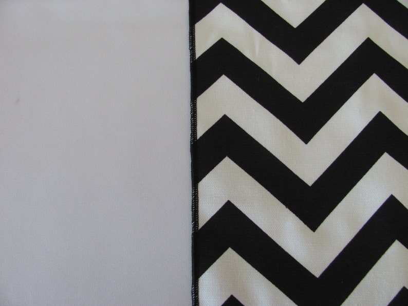 Black and White Chevron Table Runner SELECT A SIZE More Etsy