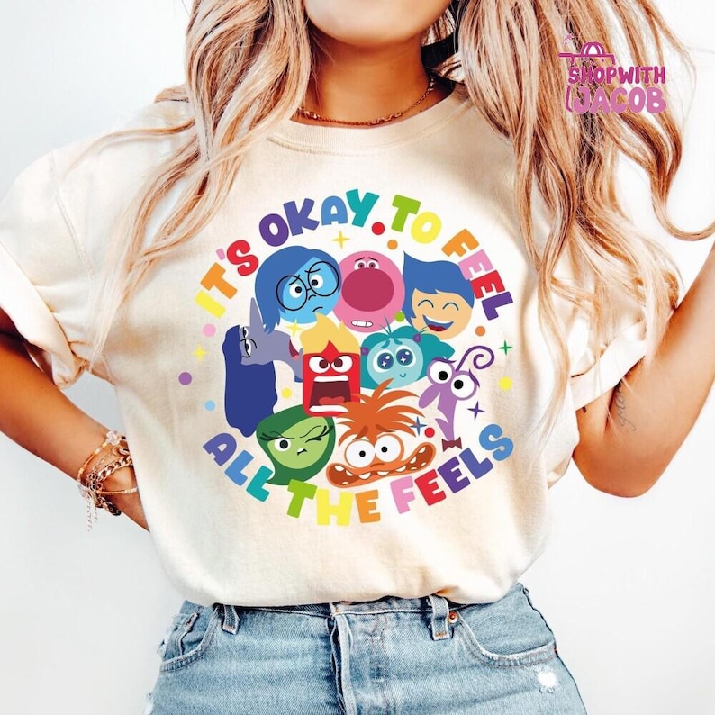 It's Okay To Feel All The Feels Sweatshirt, Disneyland Shirt, Teacher Shirt, Gift for Teacher,BCBA Tee,Speech Terapy Shirt image 1
